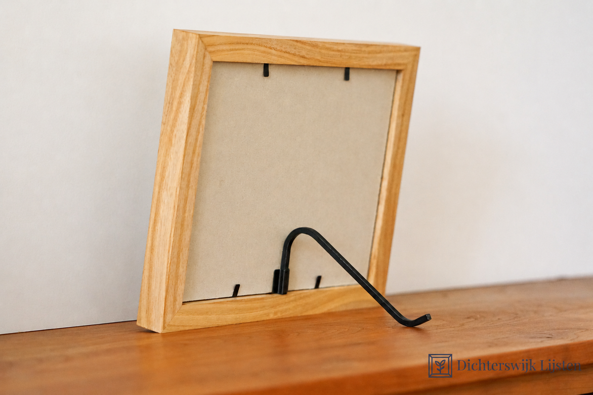 Clip-on standaard voor fotolijsten