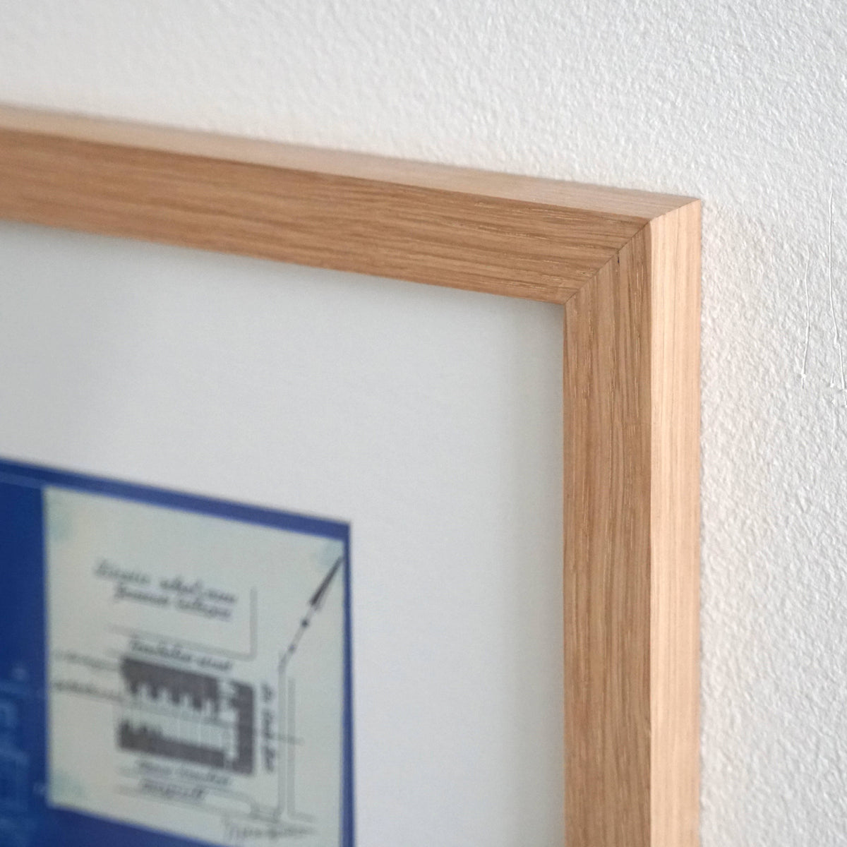 Architectural image in oak frame