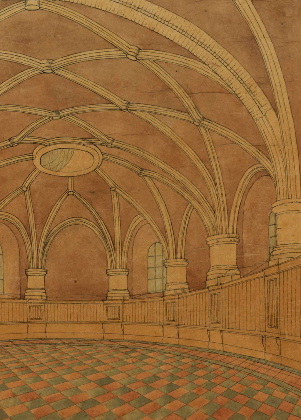 Interieur van het zuidelijke bastion van het kasteel Vredenburg te Utrecht, Onbekend (1879)