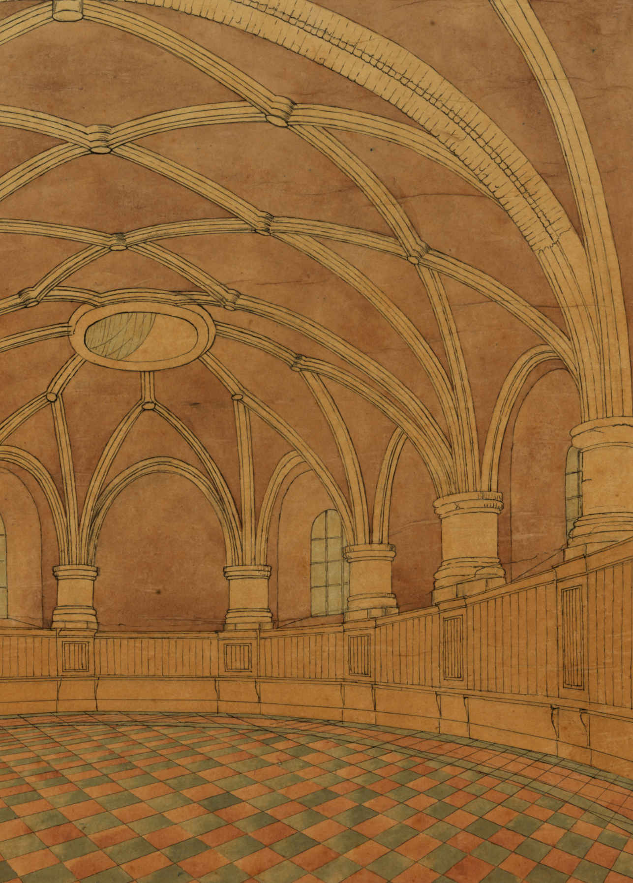 Interieur van het zuidelijke bastion van het kasteel Vredenburg te Utrecht, Onbekend (1879)