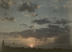 Zonsondergang boven Utrecht, Jacob Olie jr., c. 1913 - c. 1927