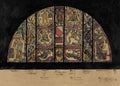 Ontwerp voor raam in het postkantoor te Utrecht, Richard Nicolaüs Roland Holst (1923)
