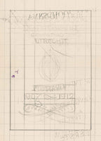 Ontwerp voor het lustrumboek van de Vakschool voor de typografie te Utrecht, Reinier Willem Petrus de Vries (1912)