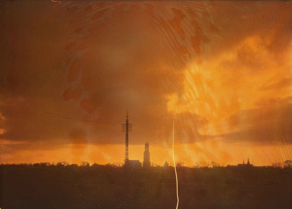 Zonsondergang boven Utrecht, Jacob Olie jr., c. 1913 - c. 1927